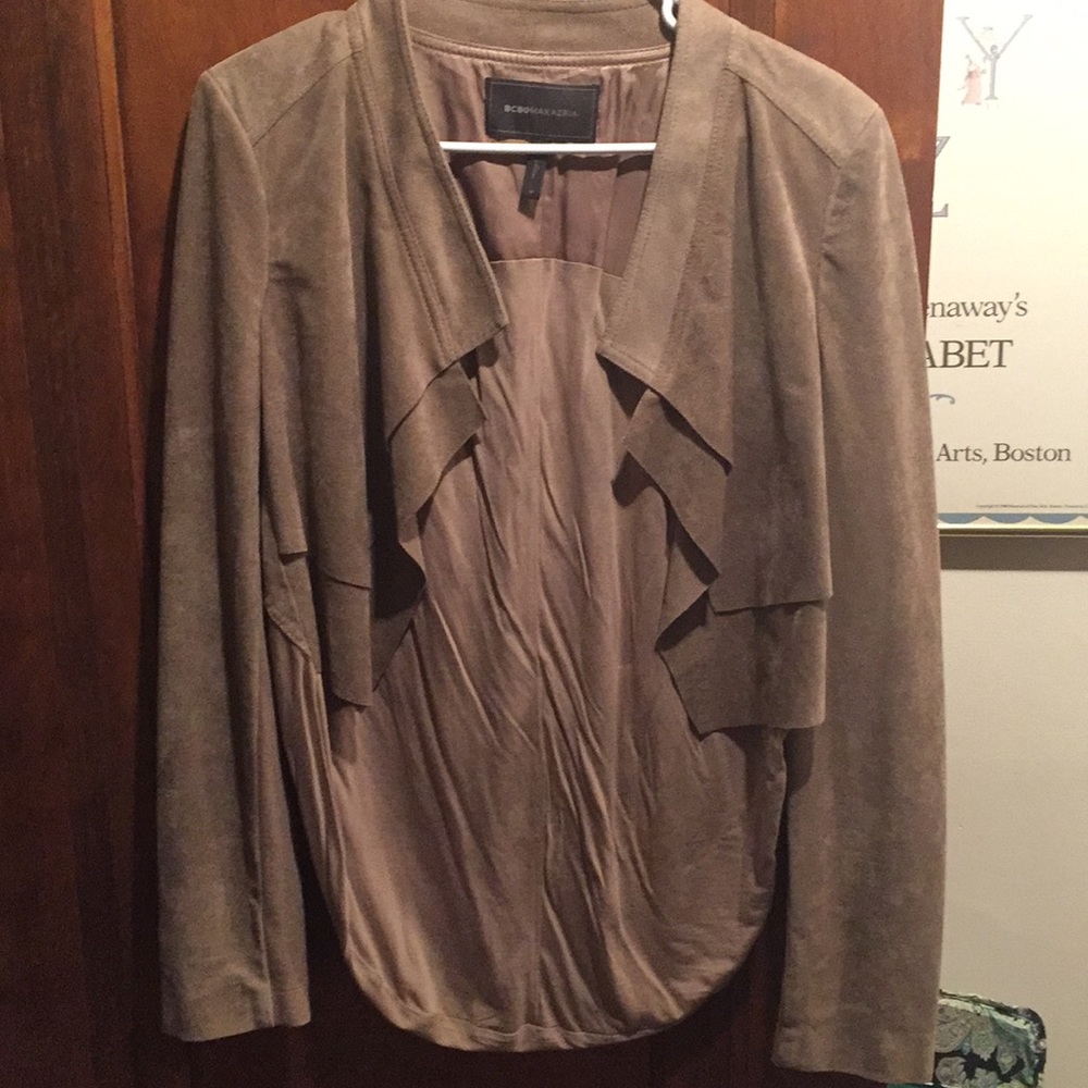BCBG Tan Suede Jacket
